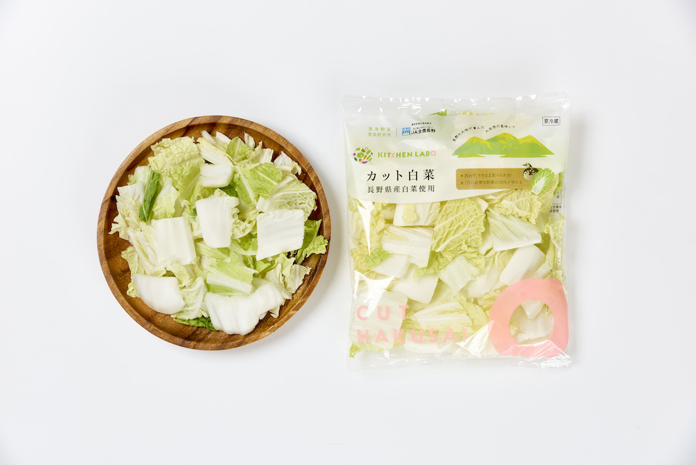 長野県産カット白菜商品写真